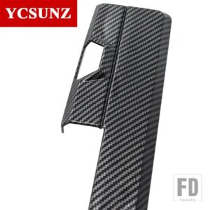 三菱 2019 リアハンドルテールゲート L200 トリトン 2019-22 ABS クロームブラックカーボン車部品アクセサリー - new carbon fiber