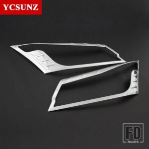 トヨタ 2019 ヘッドライトカバーアクセサリー ハイエースバンコミュータークアンタム 2019-21 外装部品ヘッドランプフード YCSUNZ - Chrome