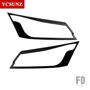 トヨタ 2019 ヘッドライトカバーアクセサリー ハイエースバンコミュータークアンタム 2019-21 外装部品ヘッドランプフード YCSUNZ - Matte Black