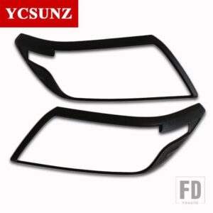 日産 2015-2018 ヘッドライトカバー ナバラ NP300 2017 アクセサリー フロンティア 2016 部分 YCSUNZ - Black