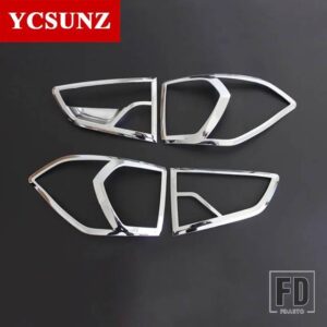 フォード ABS テールライトカバー ECOSPORT 2013-17 リアランプ装飾カーアクセサリー - Chrome