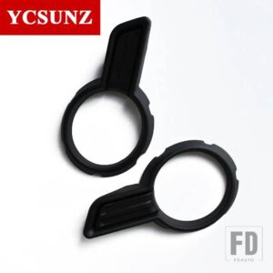 トヨタ ABS フォグランプリム ハイラックス REVO 2015-18 アクセサリークロームフォグランプフードカバーピックアップトラック YCSUNZ - Black