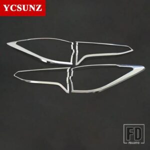 トヨタ ABS テールライトカバー ハイラックスフォーチュナー SW4 2020 2021 2022 リアランプカバーカーアクセサリー部品 YCSUNZ - Chrome
