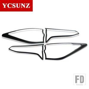 トヨタ ABS テールライトカバー ハイラックスフォーチュナー SW4 2020 2021 2022 リアランプカバーカーアクセサリー部品 YCSUNZ - Black
