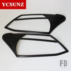 いすゞ ABS ヘッドライトカバーアクセサリー DMAX 2012-15 D-MAX フロントランプフードカバー車外装部品 YCSUNZ - Black