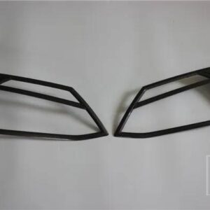 いすゞ ABS ヘッドライトカバーアクセサリー DMAX 2012-15 D-MAX フロントランプフードカバー車外装部品 YCSUNZ - carbon