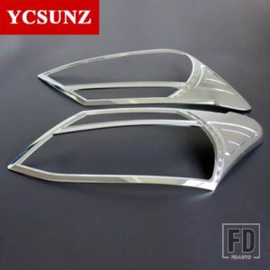いすゞ ABS ヘッドライトカバーアクセサリー DMAX 2012-15 D-MAX フロントランプフードカバー車外装部品 YCSUNZ - Chrome