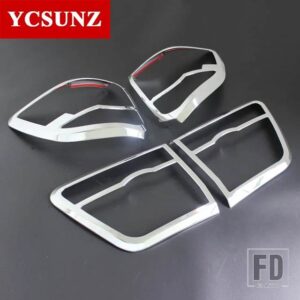 トヨタ 黒テールライトカバートリム フォーチュナーハイラックス SW4 2012 2013 2014 車外装アクセサリー - Chrome