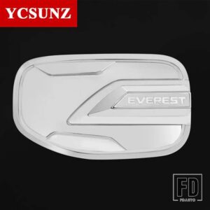 フォード ABS ガスタンクカバーマットブラックエベレスト 2022 2023 カーアクセサリー YCSUNZ - chrome with letter