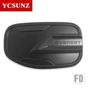 フォード ABS ガスタンクカバーマットブラックエベレスト 2022 2023 カーアクセサリー YCSUNZ - black with letter