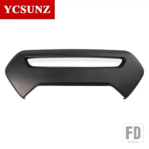 トヨタ ABS テールゲートカバーカーアクセサリー ハイラックス 2021 クロームブラックカーボンリアハンドルボウルカバー 2021 4X4 - Black