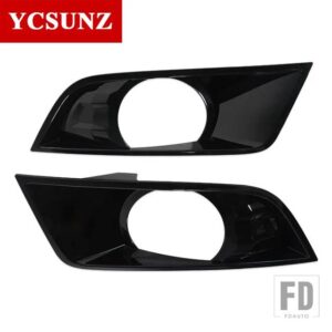 フォード カーアクセサリー ABS カーボンフォグライトカバーレンジャー T7 WILDTRAK 2016 2017 2018 - Gloss black