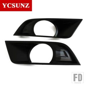 フォード カーアクセサリー ABS カーボンフォグライトカバーレンジャー T7 WILDTRAK 2016 2017 2018 - Black