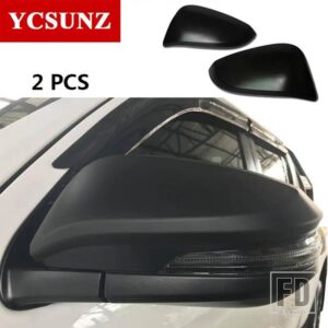 トヨタ カーボンミラーカバー ハイラックス REVO ロッコ INNOVA フォーチュナー RAV4 2016-2019-21 4 4 4 2 カーアクセサリー - Black