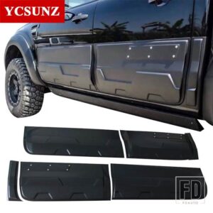 フォード 6ピース/セット 外装ボディクラッドキットレンジャー T6 T7 2012-2019 WILDTRAK ダブルキャビン T8 2020 2021 - 6 body cladding