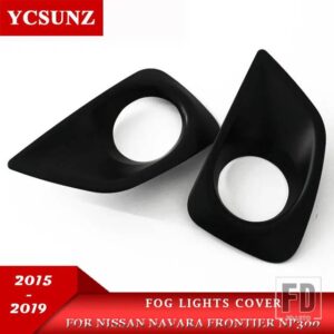 日産 フォグランプカバー ナバラ NP300 フロンティア 2015-19 外装アクセサリー YCSUNZ - Black