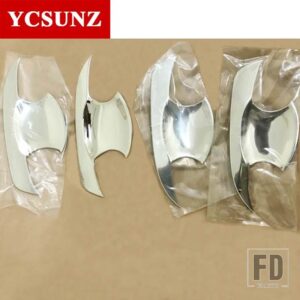 トヨタ ABS 外装ドアハンドル挿入 ヤリスハッチバックセダン 2018 2019 カーアクセサリー部品 YCSUNZ - Chrome