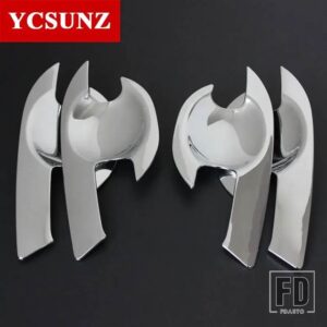 マツダ ABS ドアハンドルボウルカバー BT50 BT-50 2012-20 ダブルキャブカーアクセサリー - Chrome