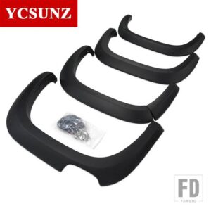 VW ホイールアーチフェンダーフレアマッドガードアマロック 2023 2024 ダブルキャビンカーアクセサリー YCSUNZ - black(non hole)