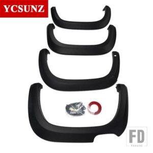 VW ホイールアーチフェンダーフレアマッドガードアマロック 2023 2024 ダブルキャビンカーアクセサリー YCSUNZ - with sensors hole