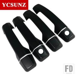 三菱 マットブラックドアハンドルカバートリム L200 トライトン 2023 2024 ピックアップトラックカーアクセサリー - Matte Black