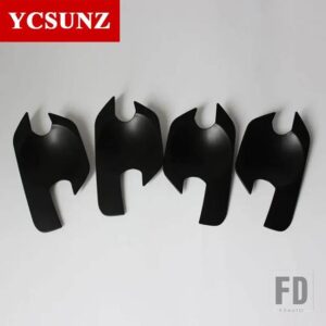 日産 ABS ドアハンドルインサートアクセサリー フロンティアナバラ D40 2006-13 ダブルキャビン - Black
