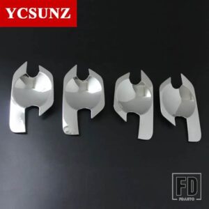 日産 ABS ドアハンドルインサートアクセサリー フロンティアナバラ D40 2006-13 ダブルキャビン - Chrome