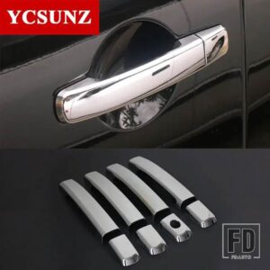 日産 ABS ドアハンドルトリムカバー フロンティアナバラ D40 2006-13 カーアクセサリー - Chrome
