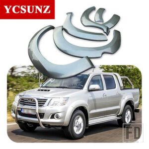 トヨタ 6インチ OEM ホイールアーチマッドガードフェンダーフレア ハイラックス VIGO 38626 ダブルキャビンカーアクセサリー - grey