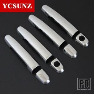 トヨタ ABS ドアハンドルカバー フォーチュナー SW4 2012-15 ハイラックス VIGO 2005-2015 カーアクセサリー YCSUNZ - Chrome