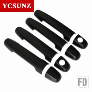 トヨタ ABS ドアハンドルカバー フォーチュナー SW4 2012-15 ハイラックス VIGO 2005-2015 カーアクセサリー YCSUNZ - Black
