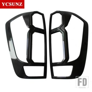 日産 テールライトトリム ナバラ NP300 2014-19 ピックアップアクセサリーリアランプカバー フロンティア - Carbon Fiber