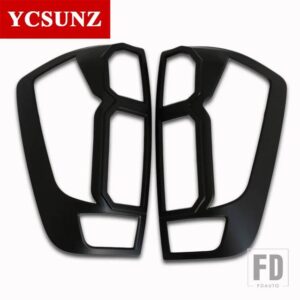 日産 テールライトトリム ナバラ NP300 2014-19 ピックアップアクセサリーリアランプカバー フロンティア - Black