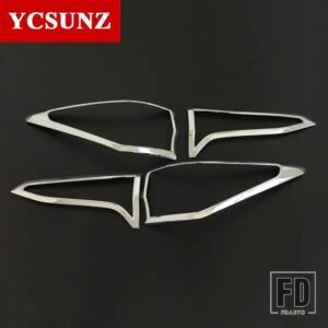 トヨタ テールライトカバー フォーチュナー SW4 2016-19 リアランプフードカーアクセサリー部品 YCSUNZ - Chrome