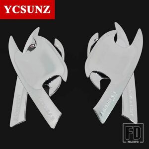 フォード ABS ドアハンドルボウルカバーエベレスト 2022 2023 2024 車外装アクセサリー YCSUNZ - Chrome