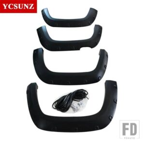 VW ホイールアーチフェンダーフレアマッドガードアマロック 2009-17 ダブルキャブアクセサリー - Matte Black