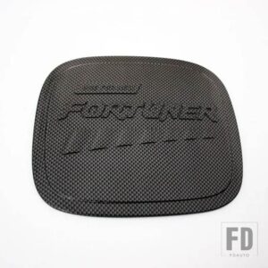 トヨタ カーアクセサリークローム装飾燃料タンクキャップカバー フォーチュナーハイラックス SW4 2016-20 - Carbon Fiber