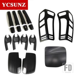 いすゞ 2012-2019 ABS フルキットセット DMAX 2012-19 アクセサリーハンドルミラーライトカバー YCSUNZ - Black