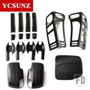 いすゞ 2012-2019 ABS フルキットセット DMAX 2012-19 アクセサリーハンドルミラーライトカバー YCSUNZ - new carbon fiber