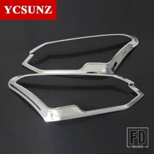 いすゞ ABS ヘッドライトカバーアクセサリー MU-X MUX 2018 2019 2020 車外装部品 YCSUNZ - Chrome