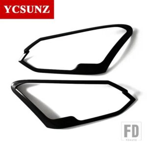 いすゞ ABS ヘッドライトカバーアクセサリー MU-X MUX 2018 2019 2020 車外装部品 YCSUNZ - Black