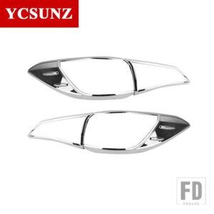 トヨタ テールライトカバー ヤリスセダン 2018 2019 アクセサリーリアライトランプフード部品 ヤリス YCSUNZ - Sedan-Chrome-3X