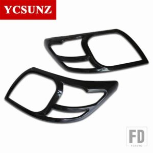 トヨタ ABS クロームヘッドライトランプカバー ハイラックス VIGO SR5 2012 2013 2014 ダブルキャビンカーアクセサリー - Carbon Fiber