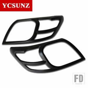 トヨタ ABS クロームヘッドライトランプカバー ハイラックス VIGO SR5 2012 2013 2014 ダブルキャビンカーアクセサリー - Black