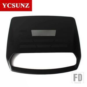 トヨタ ABS ボンネットエアベントカバーアクセサリーボンネットスクープカバー ハイラックス REVO 2015-20 ダブルキャブ - Black