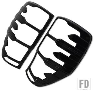 フォード テールライトカバーレンジャー WILDTRAK T6 T7 T8 2012-21 ダブルキャビンアクセサリー - Gloss black