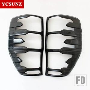 フォード テールライトカバーレンジャー WILDTRAK T6 T7 T8 2012-21 ダブルキャビンアクセサリー - Carbon Fiber
