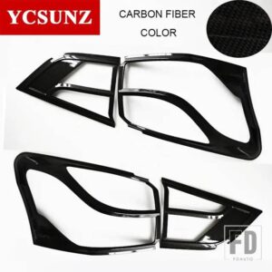 いすゞ ABS テールライトカバー MUX MU-X 2014-16 SUV リアランプフード外装部品 YCSUNZ - carbon
