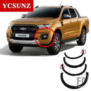 フォード 3インチフェンダーフレアレンジャー WILDTRAK T8 2019-22 ダブルキャビンホイールアーチアクセサリー YCSUNZ - with sensor hole