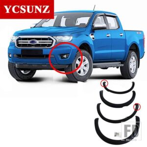 フォード 3インチフェンダーフレアレンジャー WILDTRAK T8 2019-22 ダブルキャビンホイールアーチアクセサリー YCSUNZ - non sensor hole